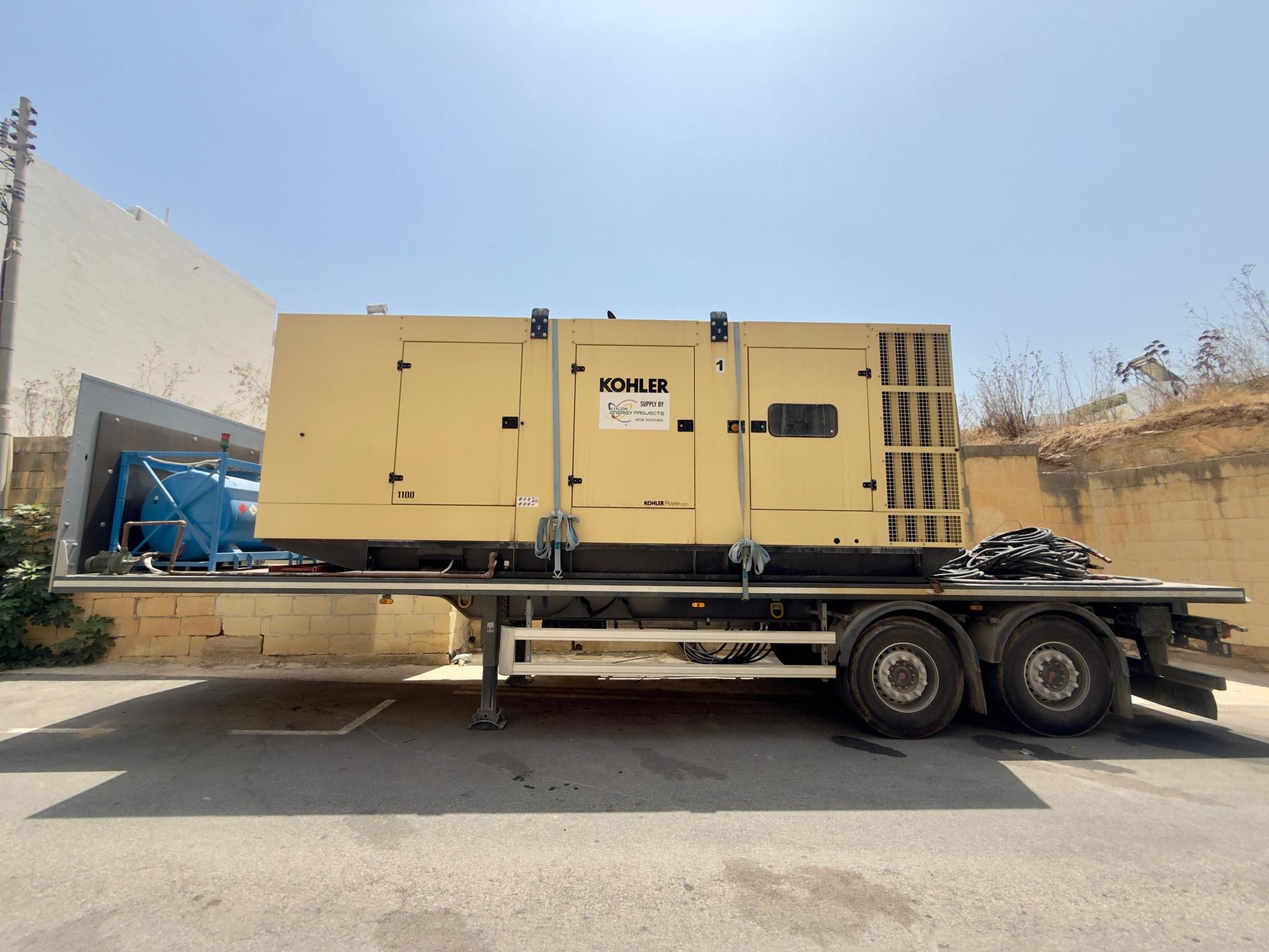 A generator in Baħar iċ-Ċagħaq to provide back up power. Photo: Jonathan Borg
