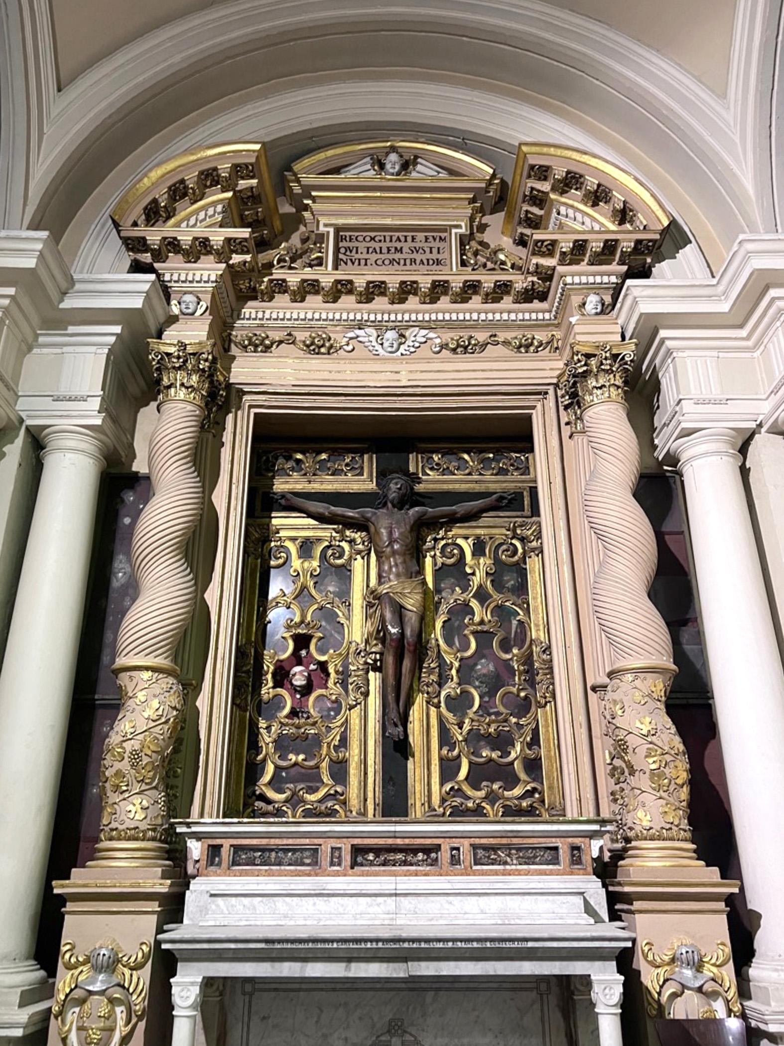 The Holy Crucifix chapel before restoration.