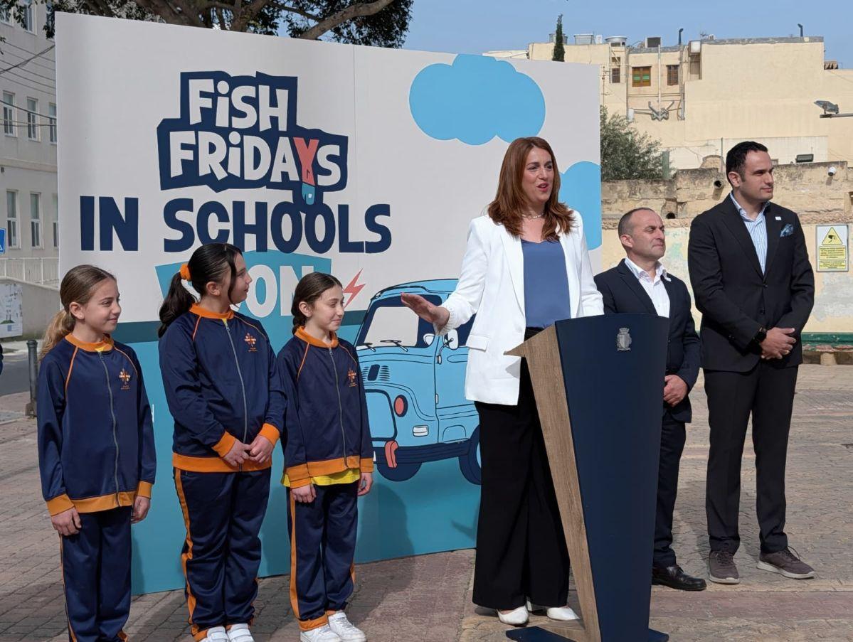 Parliamentary Secretary for Fisheries Alicia Bugeja Said launched the Fish Fridays pilot. Photo: Chris Sant Fournier