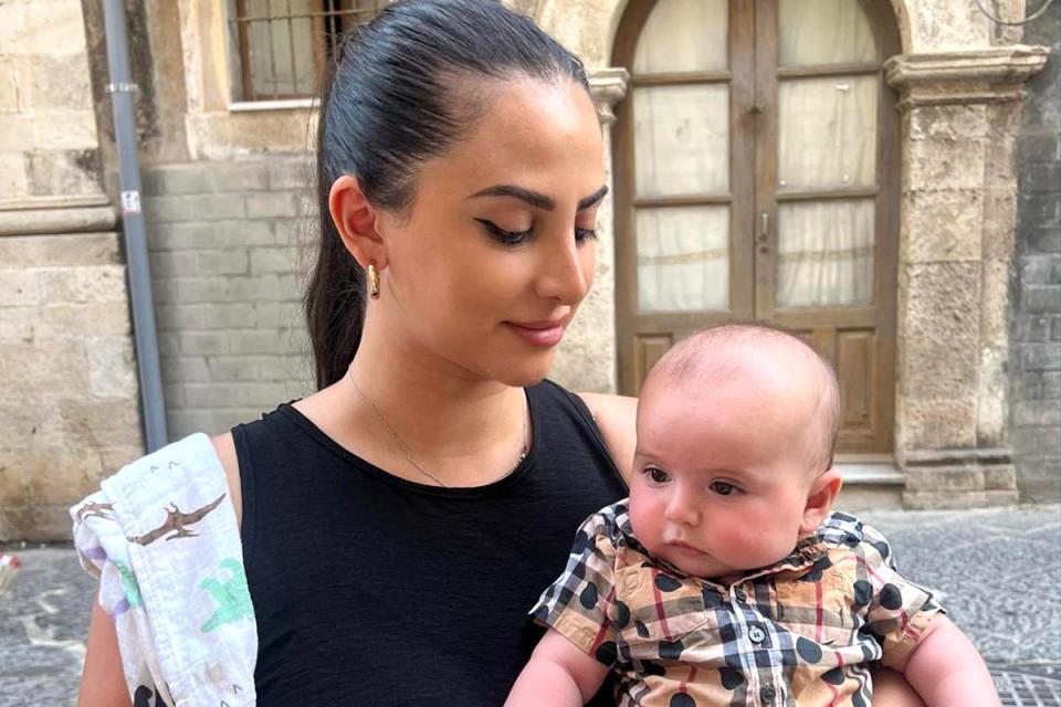 Jessica Camilleri Laferla and her five-month-old daughter were on holiday when the power cut hit, spoiling a month’s worth of frozen breast milk. Photos: Family hand out