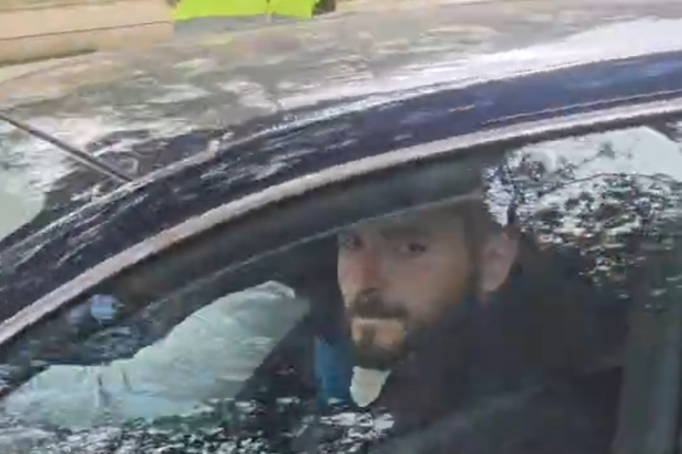Alex Borg seen leaving the president's palace.