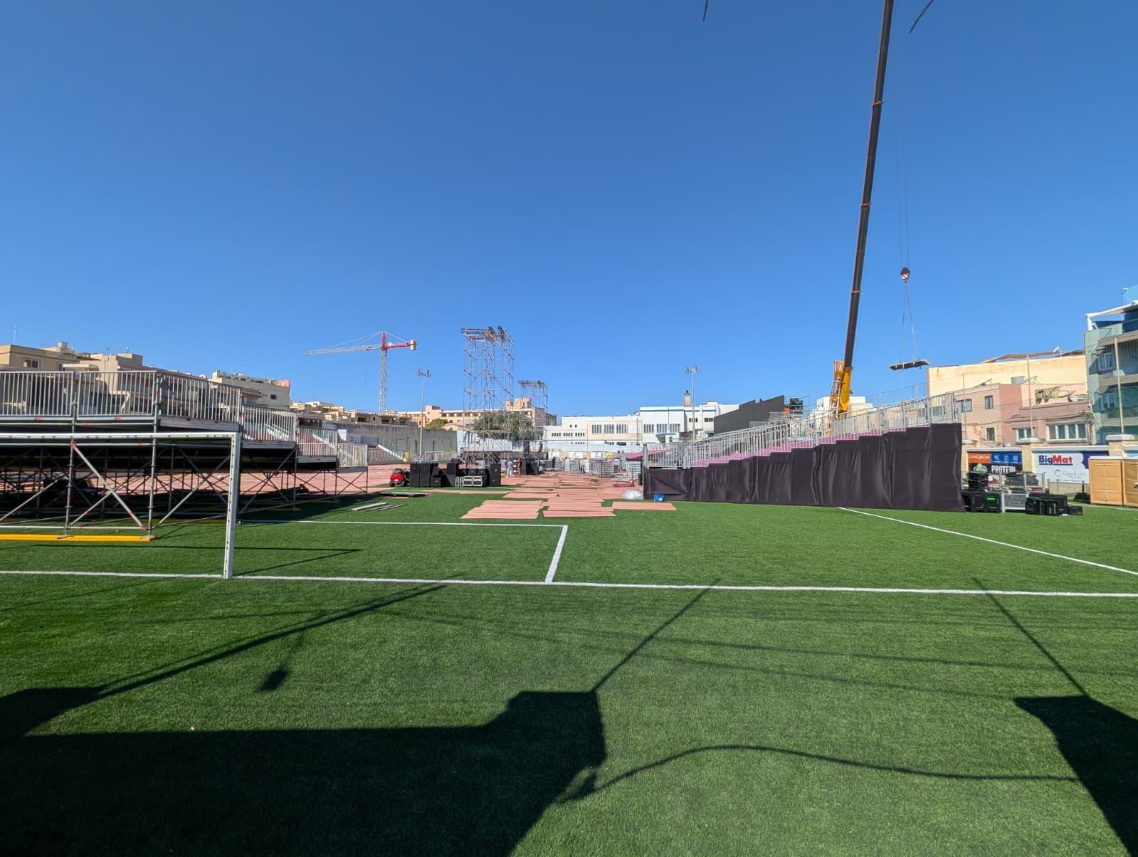 The Victor Tedesco stadium on Friday. Photo: Chris Sant Fournier