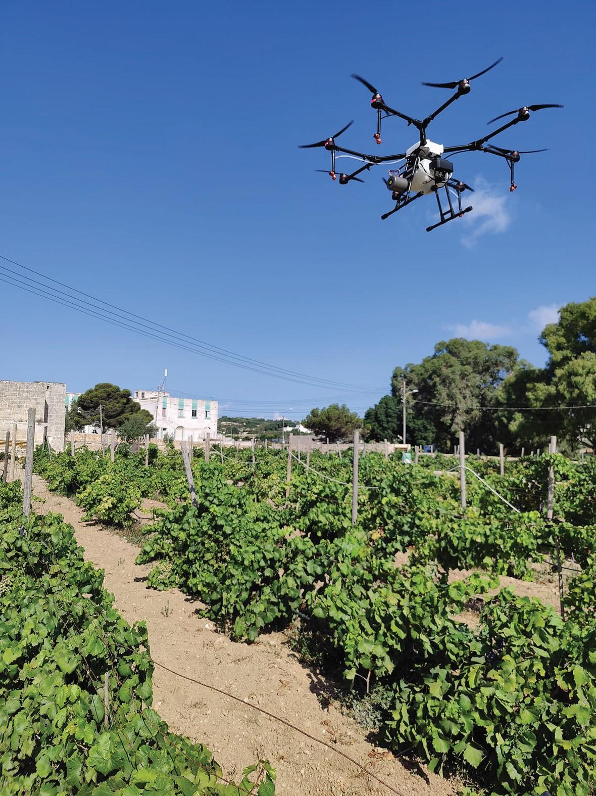 Zerafa testing the Agras MG-1p drone.