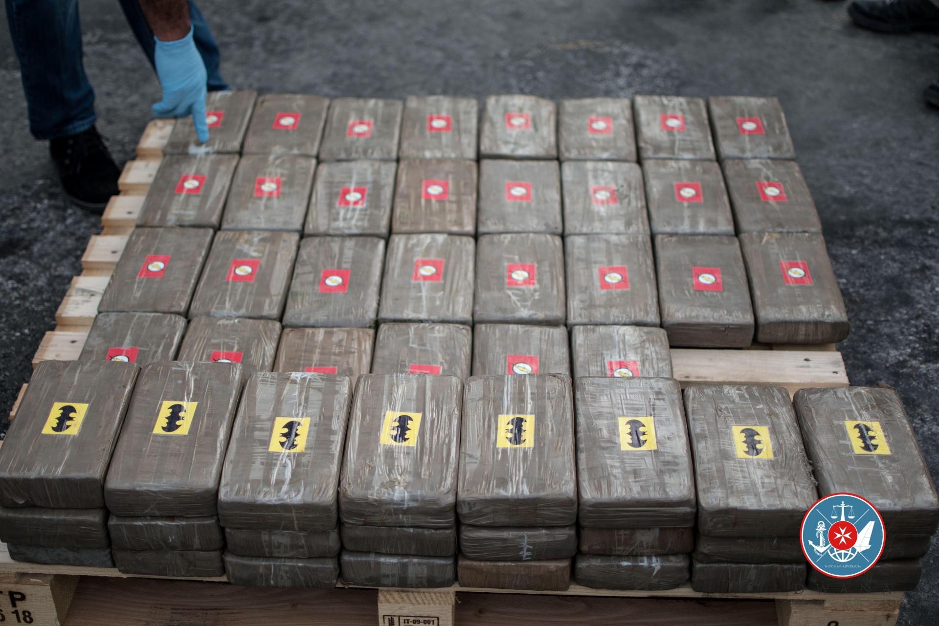 A 2019 drug bust at the Freeport. File photo: Malta Customs