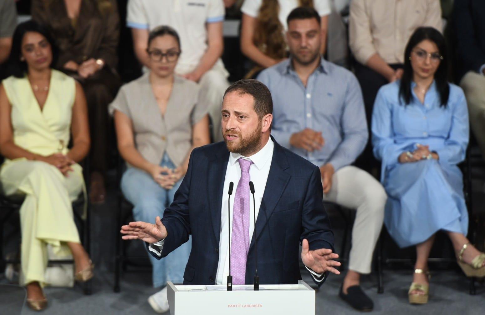 Alex Agius Saliba was confirmed as deputy leader for party affairs with 598 votes. Photo: Chris Sant Fournier.