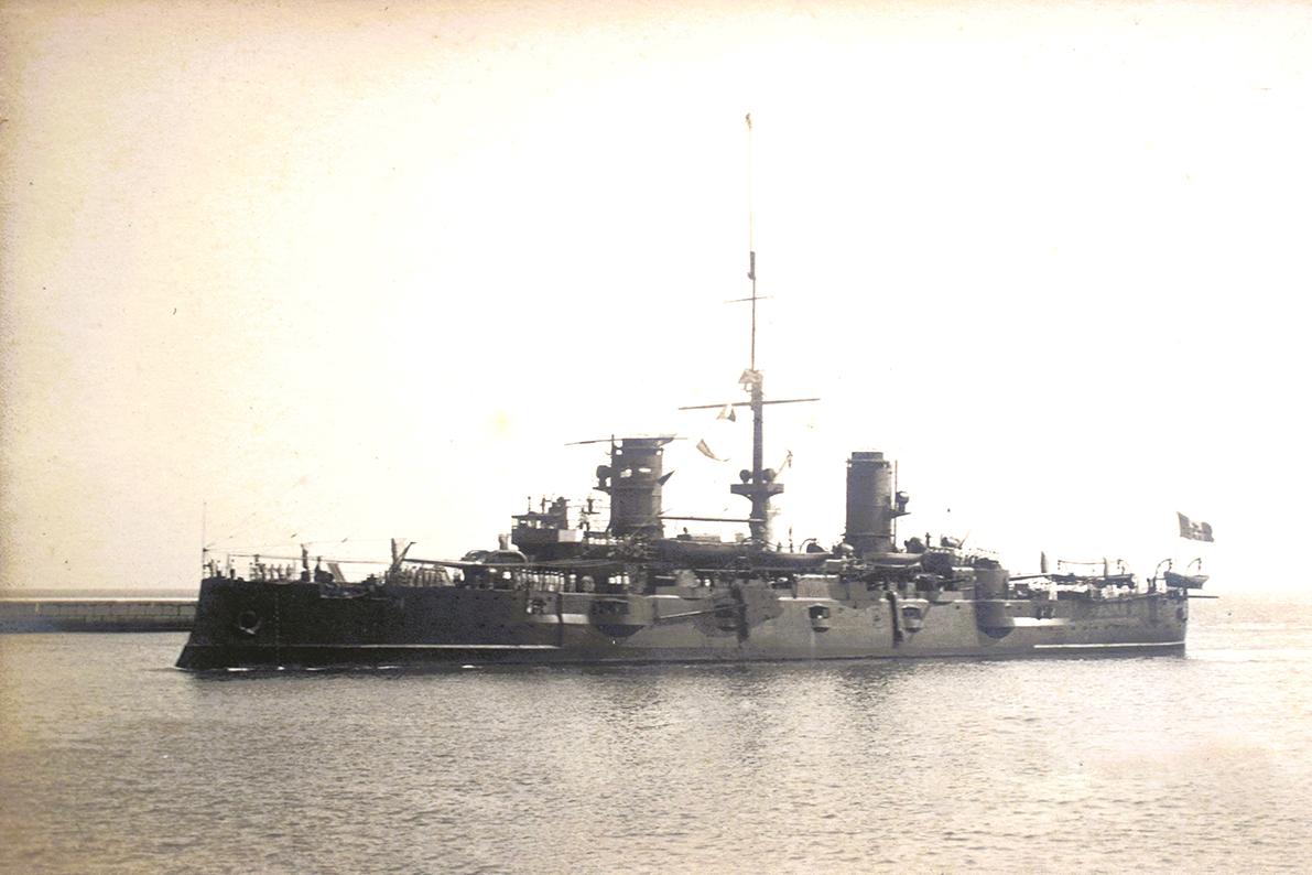 Italian cruiser Francesco Ferruccio visiting Malta, August 8, 1924.