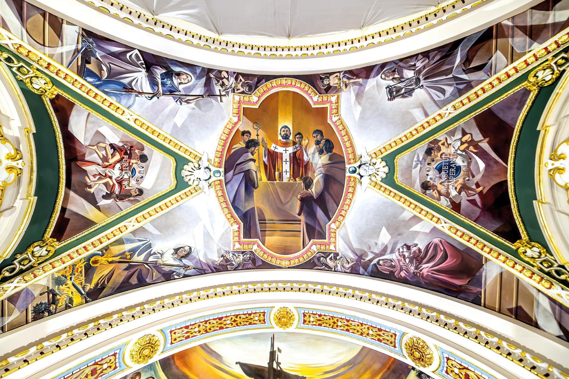 Central vault panel. Photo: Daniel Cilia