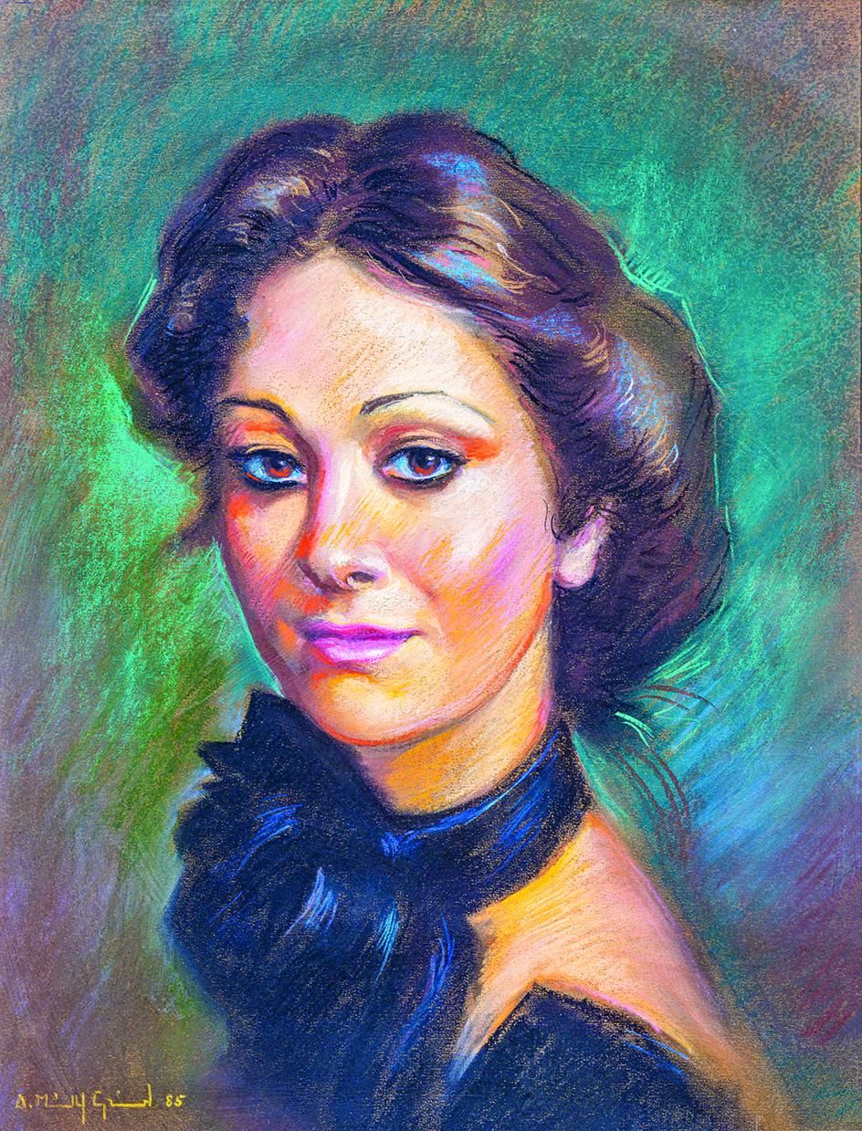 <em>Nadine</em>, pastel, 1985