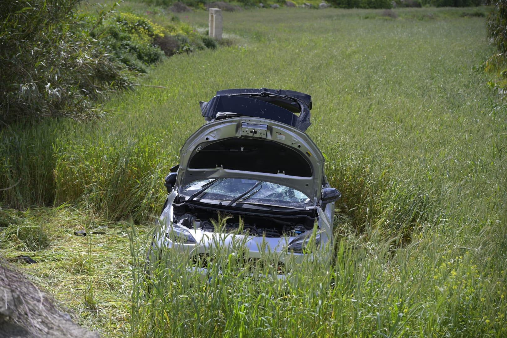 The car was found heavily damaged. Photo: Matthew Mirabelli.