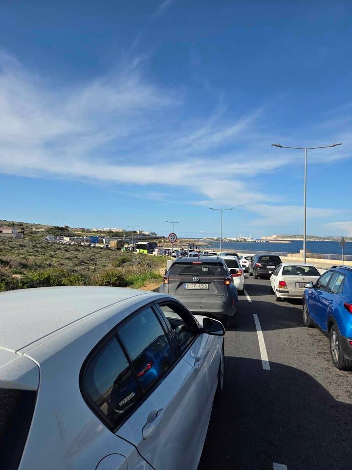 Commuters patiently waiting to reach one of the four ferries operating Photo: Anonymous