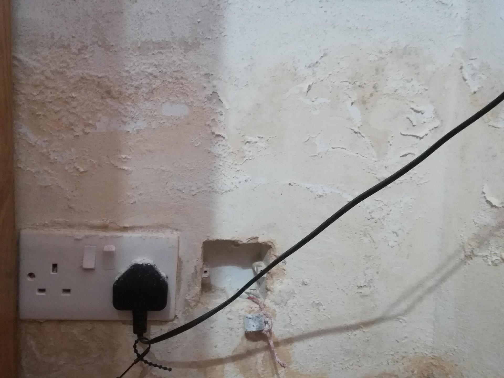 Photos of Christian Bonnici&rsquo;s damp walls in 2023.