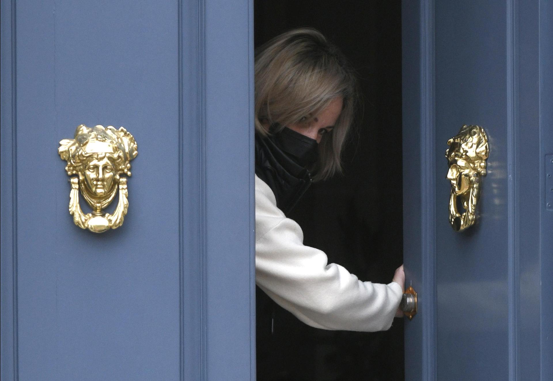 Michelle Muscat on the day of the police search. Her phone was also seized. Photo: Matthew Mirabelli
