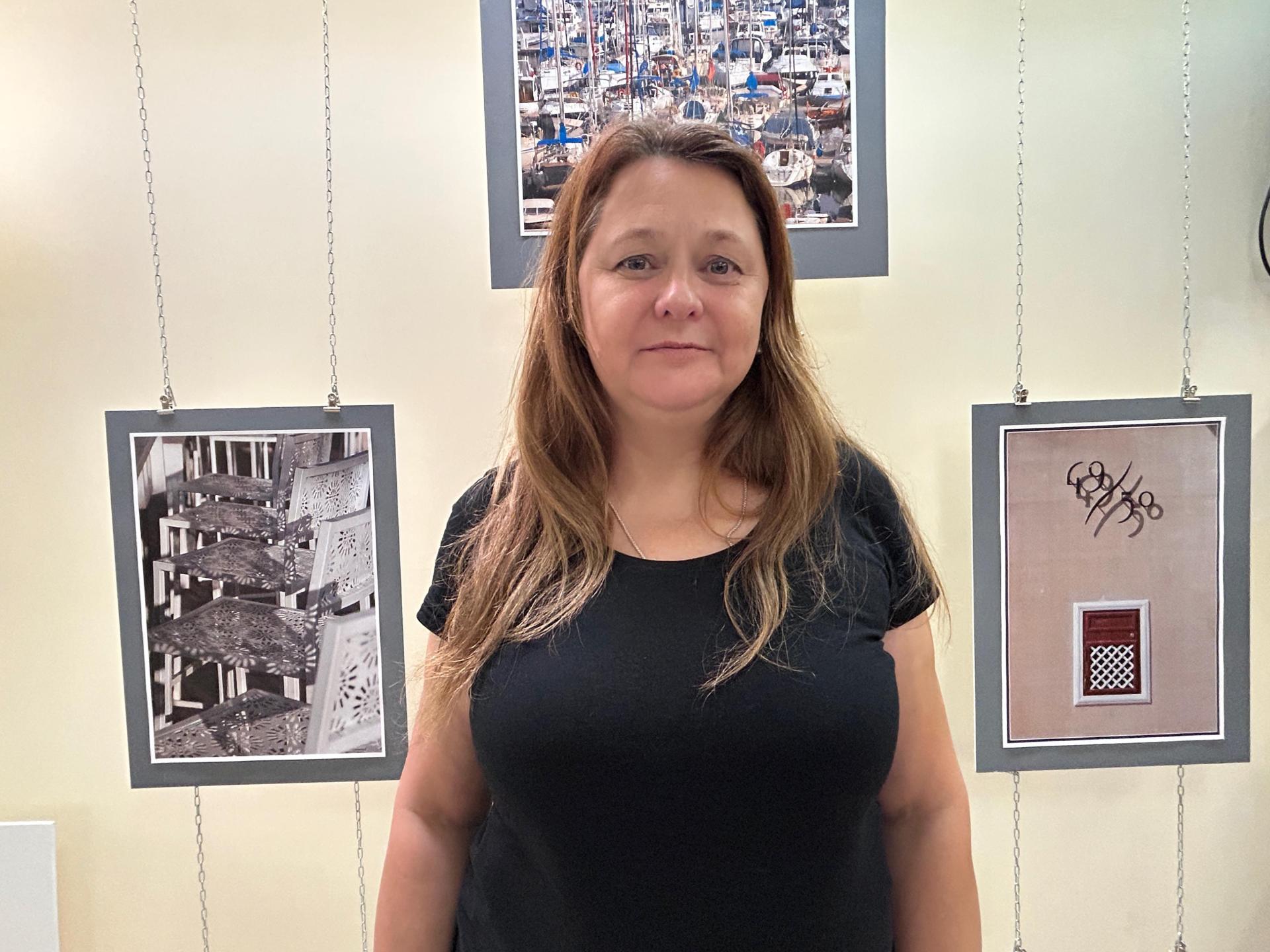 Artist Irina Kuznetsova also claims to have experienced spooky goings on at the building. Photo: Mario Cacciottolo