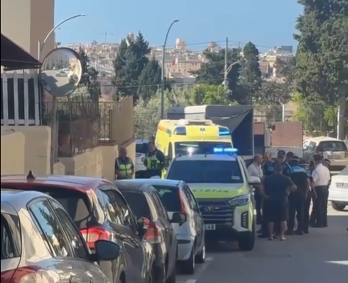 The scene of the shooting at Tal-Ħawli, Vittoriosa.