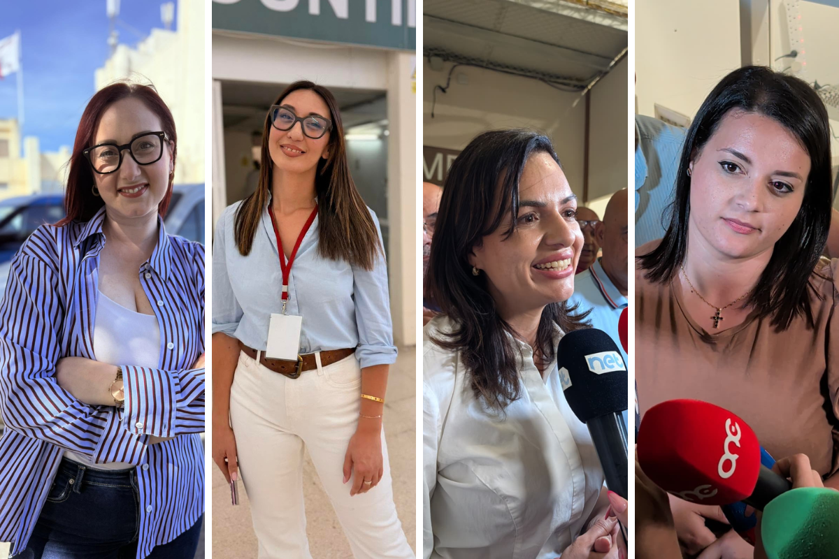 Rebecca Buttigieg, Naomi Cachia, Ramona Attard and Mariah Meli were all elected on casual elections on Friday. Photo: Chris Sant Fournier