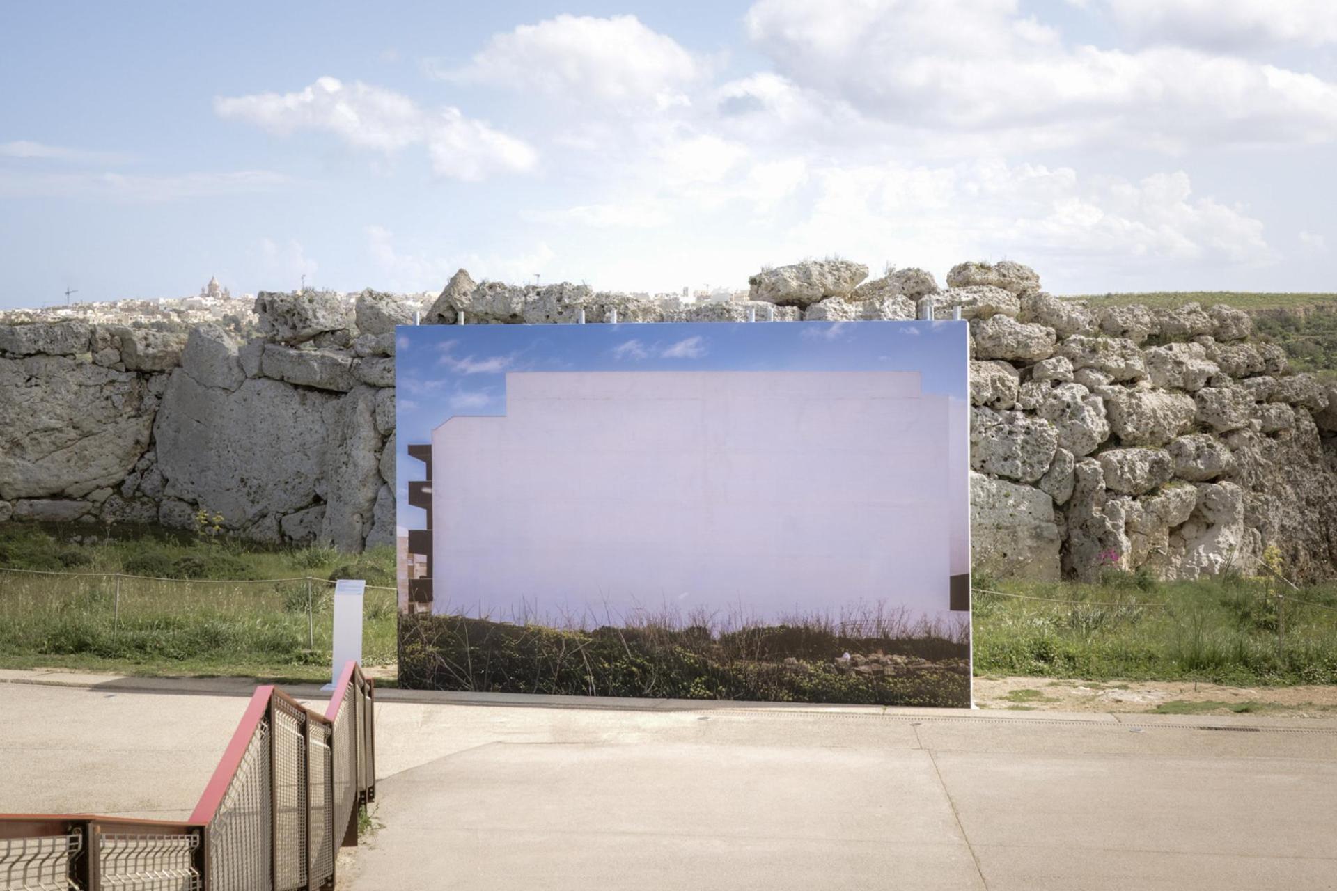 Therese Debono was inspired by a blank party wall that blocked her view of a church. Photo: Elena Schiatti