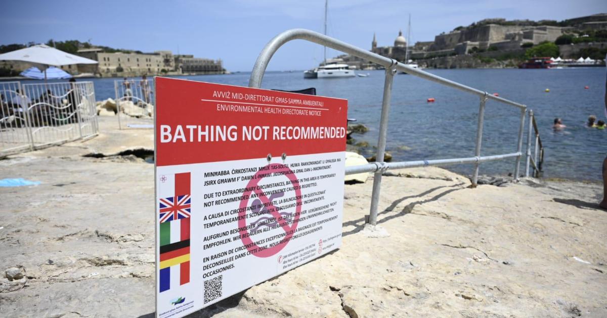 Bathers warned to keep out of popular Ta' Xbiex swimming spot