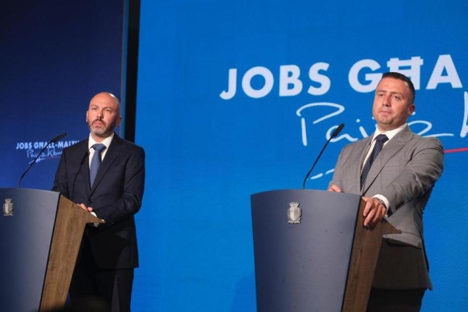 Film Commissioner Johann Grech (left) and Tourism Minister Clayton Bartolo have argued Malta is getting bang for its buck - but refused to publish the research they say shows that. Photo: Jonathan Borg.