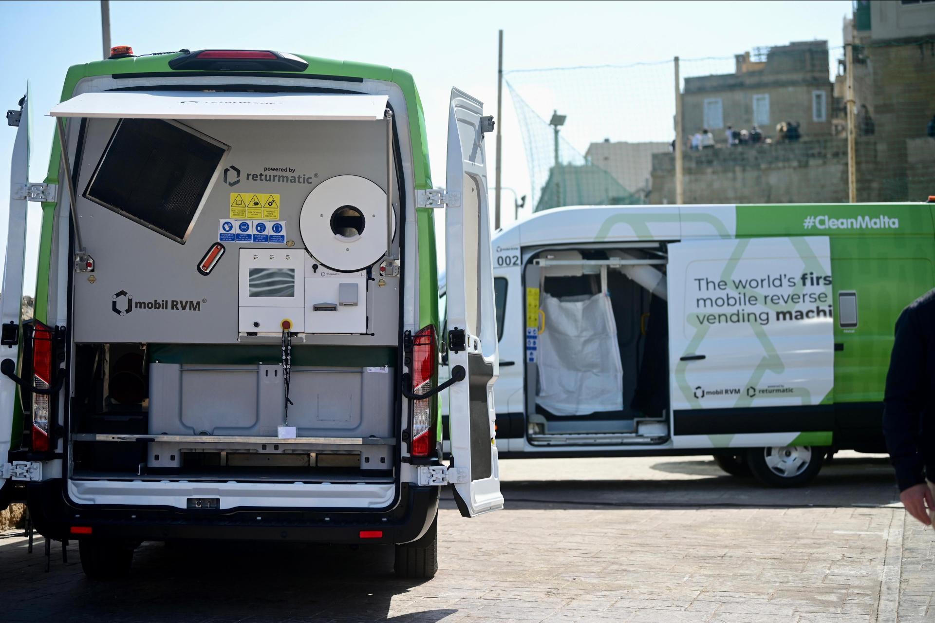 The new vans can take containers in bulk. Photo: Jonathan Borg