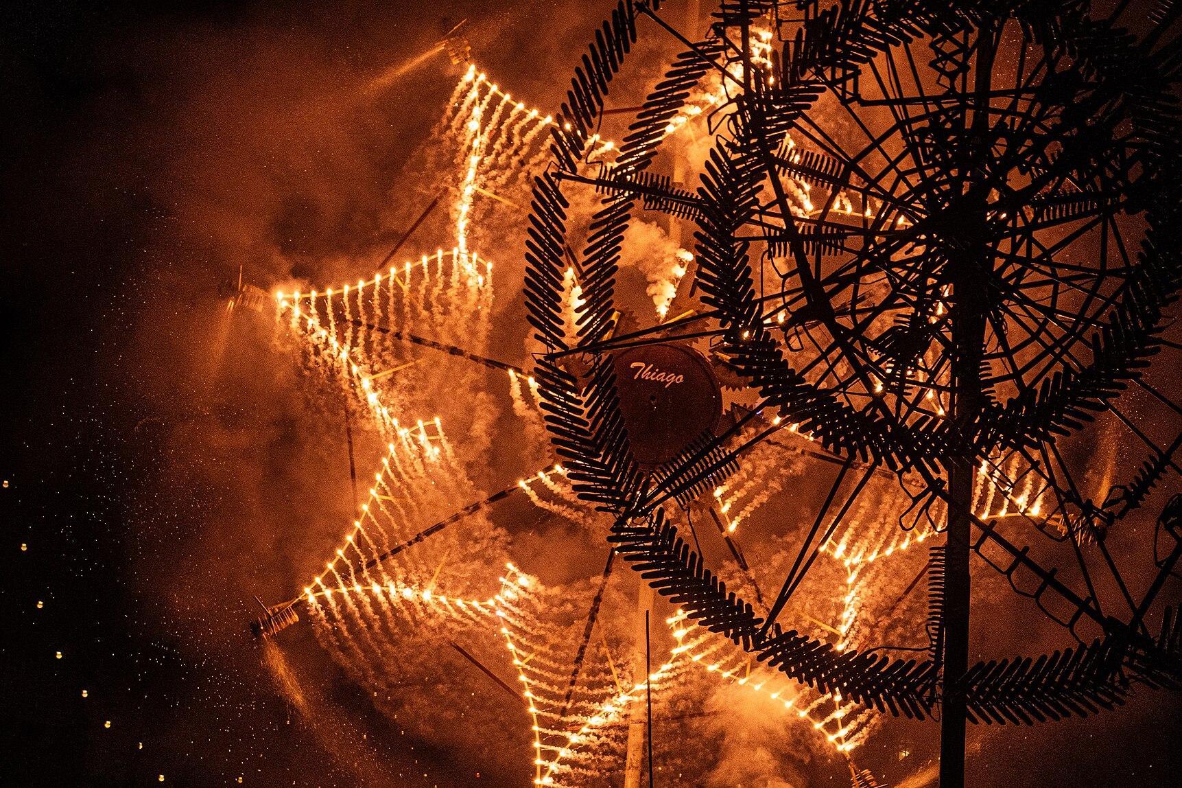 Fireworks at Żejtun. Photo: Antonella Vella CC BY-SA licence via Wikimedia Commons