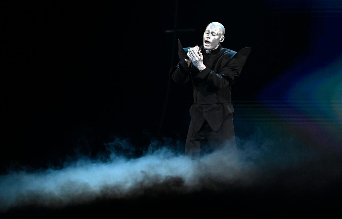Lithuanian singer Lion Ceccah, representing Lithuania with the song 'Solo Quiero Mas'. Photo: AFP