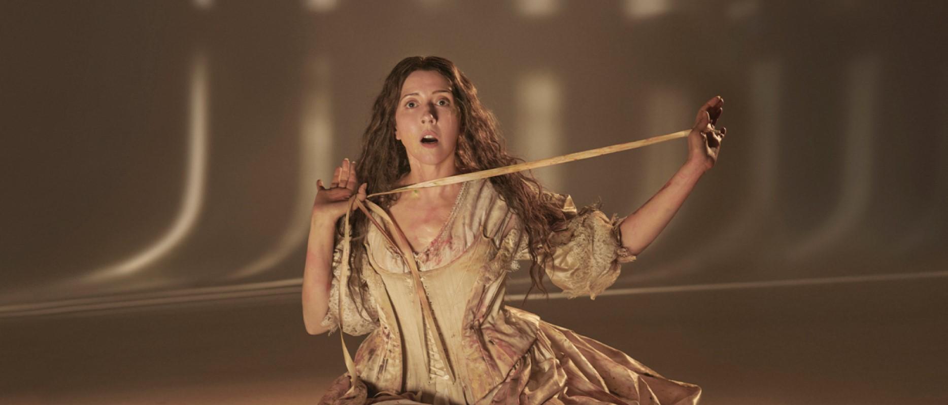Soprano Lisette Oropesa as Elvira in the Met Opera's production of <em>I Puritani</em>. Photo: Met Opera