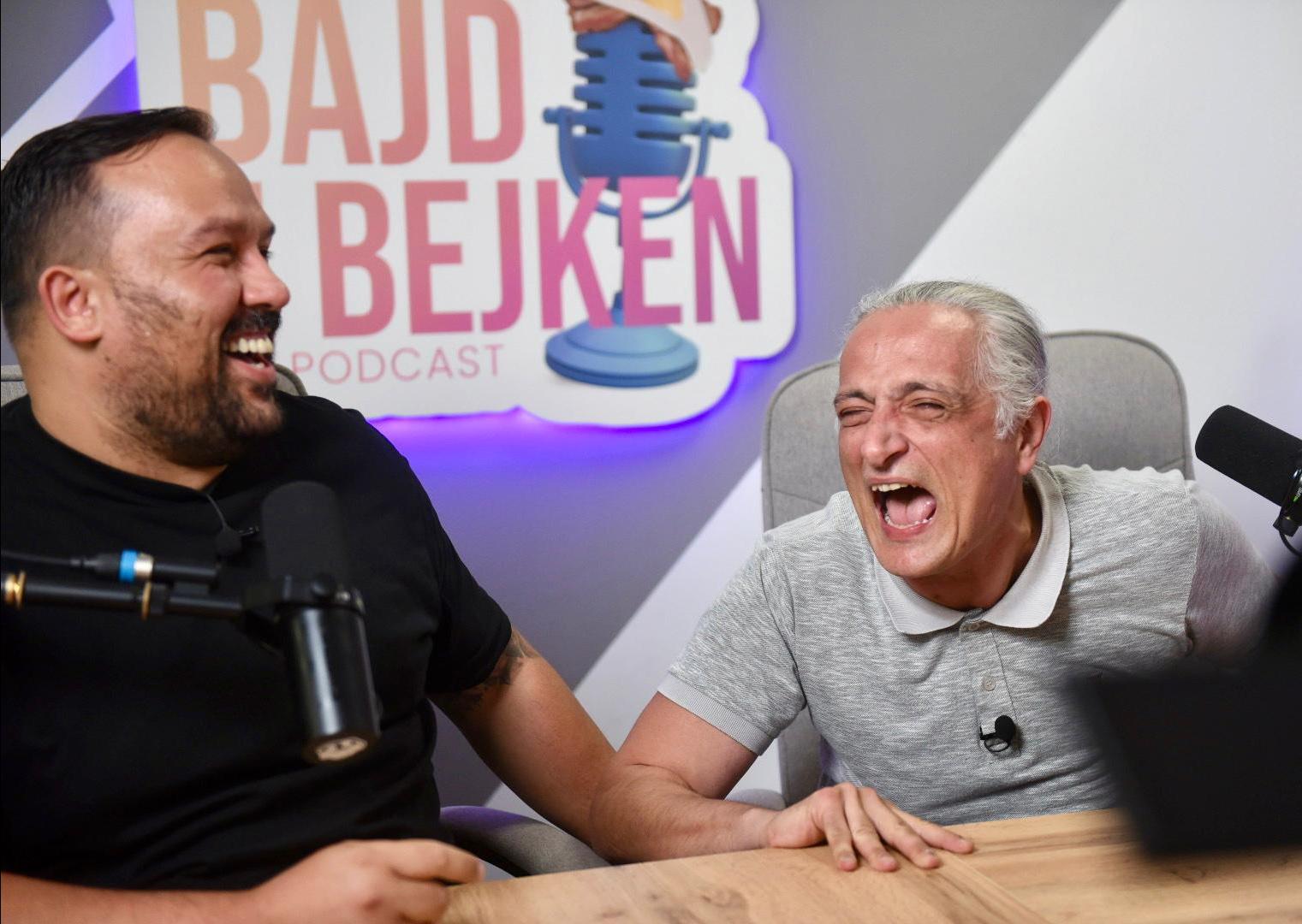 There were also some lighthearted moments during the podcast. Photo: Chris Sant Fournier