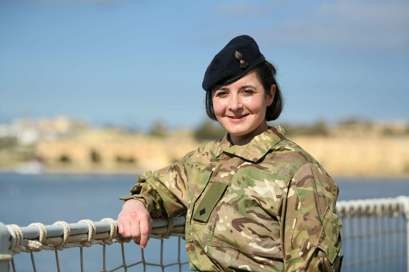 Second Lieutenant Melanie Calleja recently returned from the UK.