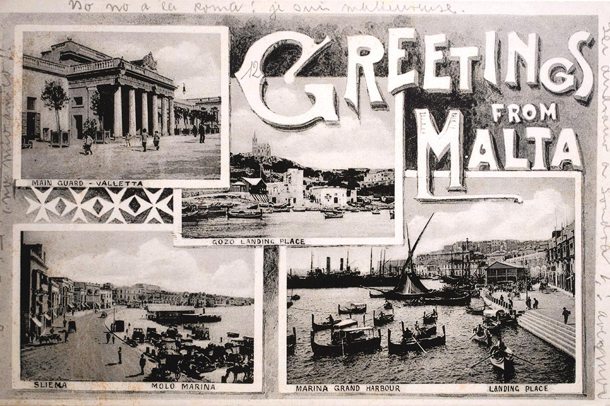 A 1907 composite postcard by J. Bonello.