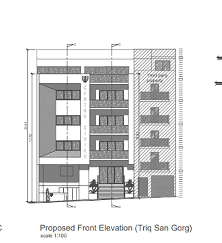 Plans for what the civic centre is to look like. Photo: PA