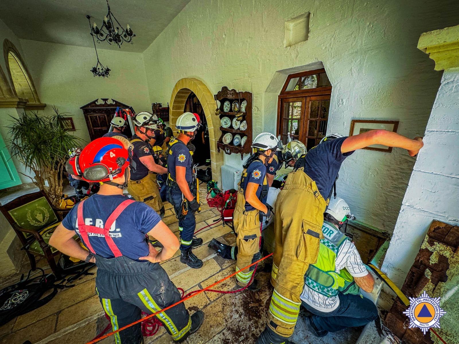 CPD officials at work during the rescue operation. Photo: CPD Facebook