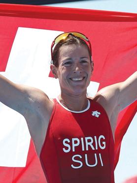 Triathlon winner Nicola Spirig.