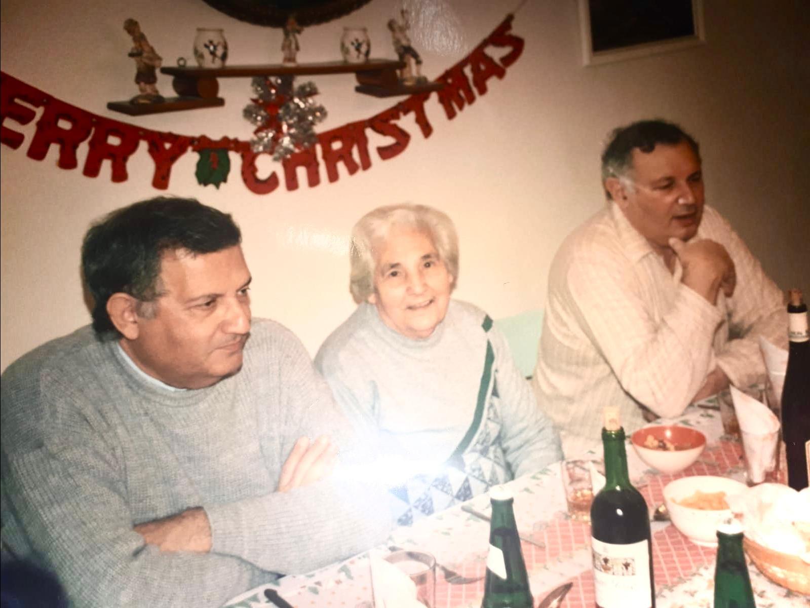 Brothers with their mother. John, left, and Joseph. Photo: Vella Bondin Family