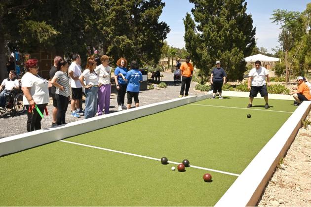 Boċċi pitch opens at Paola day centre for people with disability