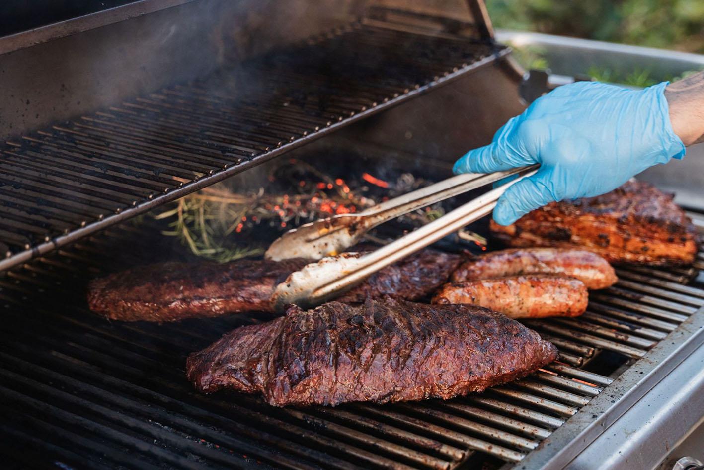 The menu features butcher&rsquo;s choice meats cooked in various methods.