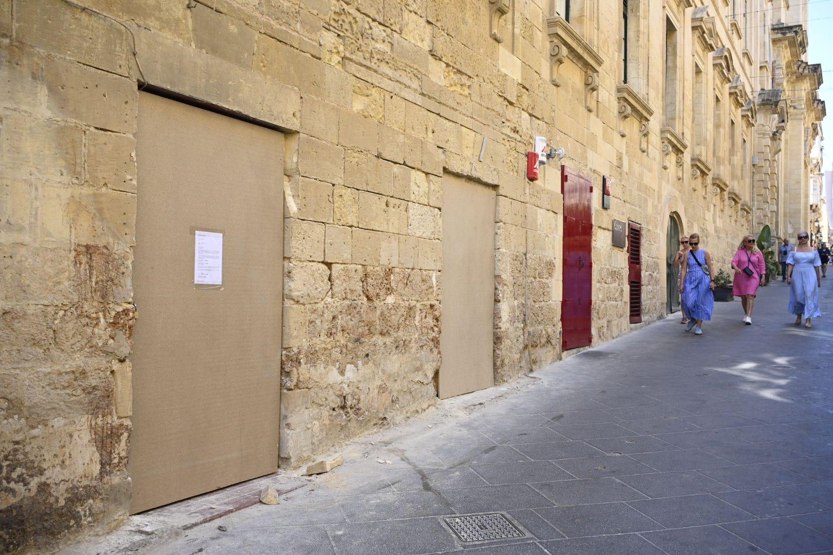 The shopfront has disappeared, and the Planning Authority has asked the owner to contact it. Photo: Matthew Mirabelli