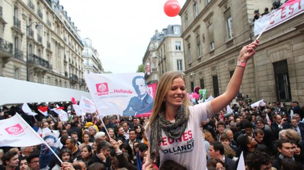Celebrations in Paris this evening.