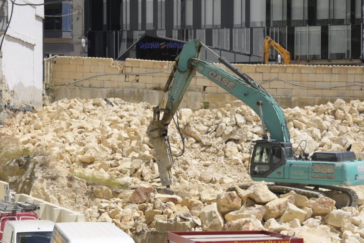 Works were underway when Times of Malta visited the site. Photo: Matthew Mirabelli.