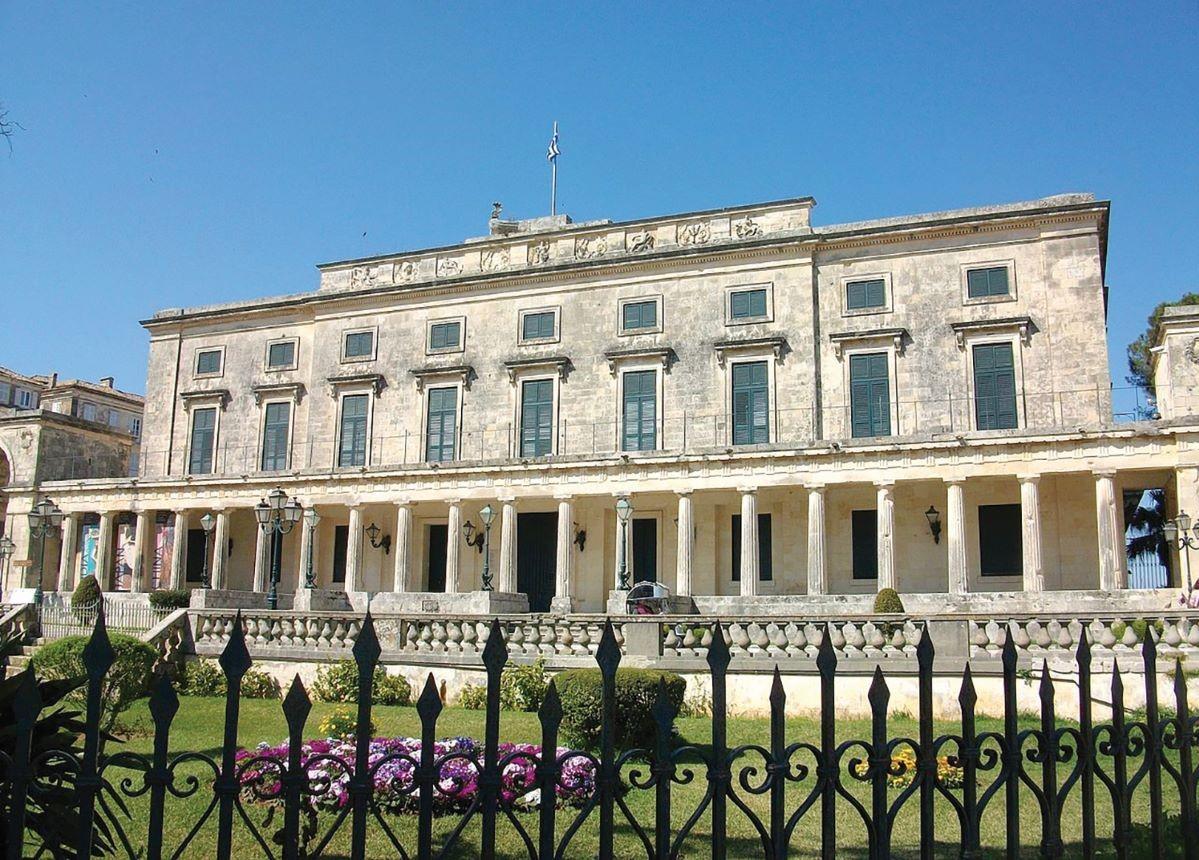 Palace of St Michael and St George in Corfu.