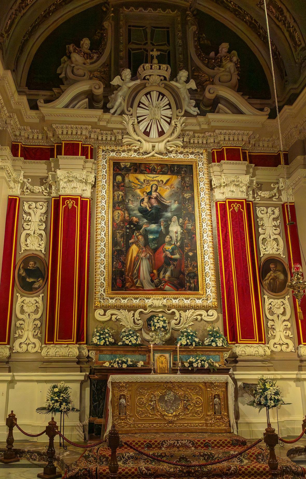 The painting during the inauguration ceremony at Gudja&rsquo;s parish church on September 21, 2025. Photo: Sebio Aquilina &ndash; Audio Visuals
