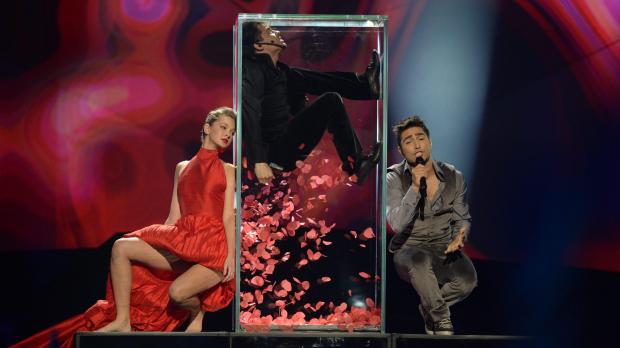 Azerbaijan had one of the most unusual stage performances.