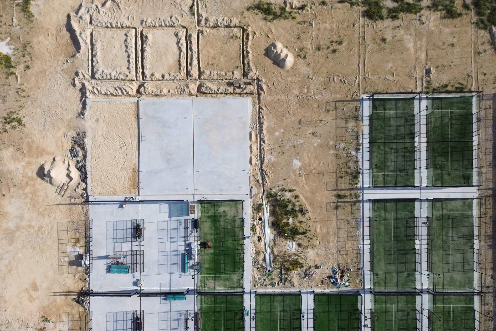 The site where works have started on padel courts on Manoel Island.