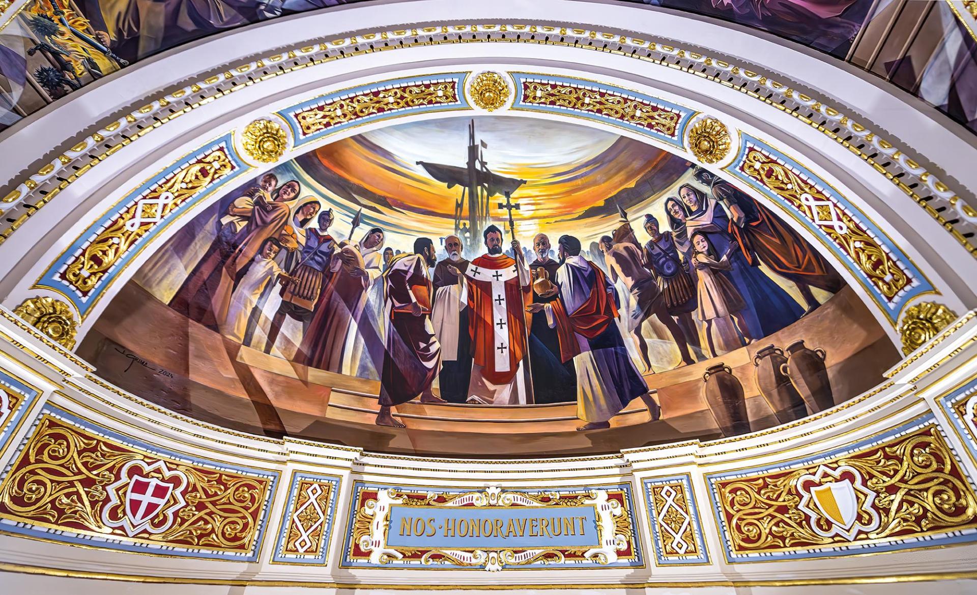 Detail of apse. Photo: Daniel Cilia