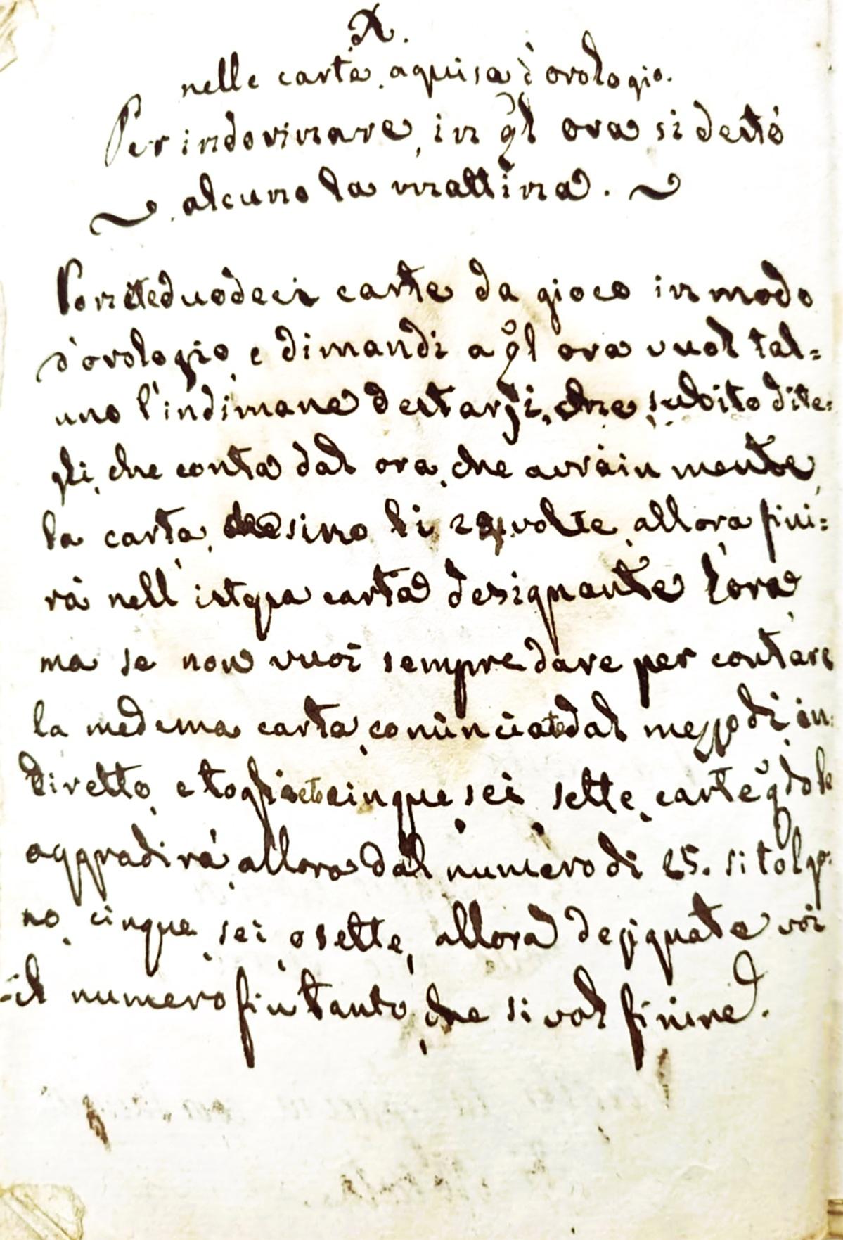 The last page of the Palmier manuscript in one of the several handwritings.