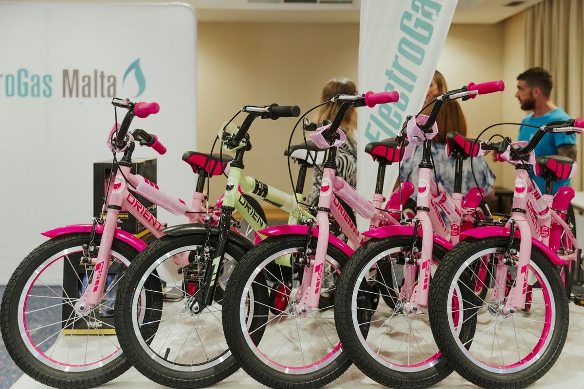 Some of the finished bicycles.