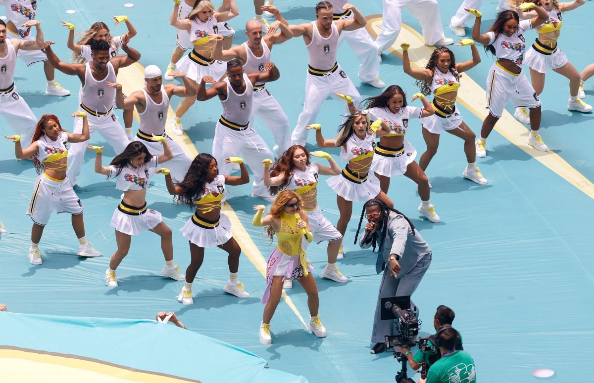 Colombian superstar Shakira performs during the opening ceremony of the World Cup in Mexico City. Photo: AFP