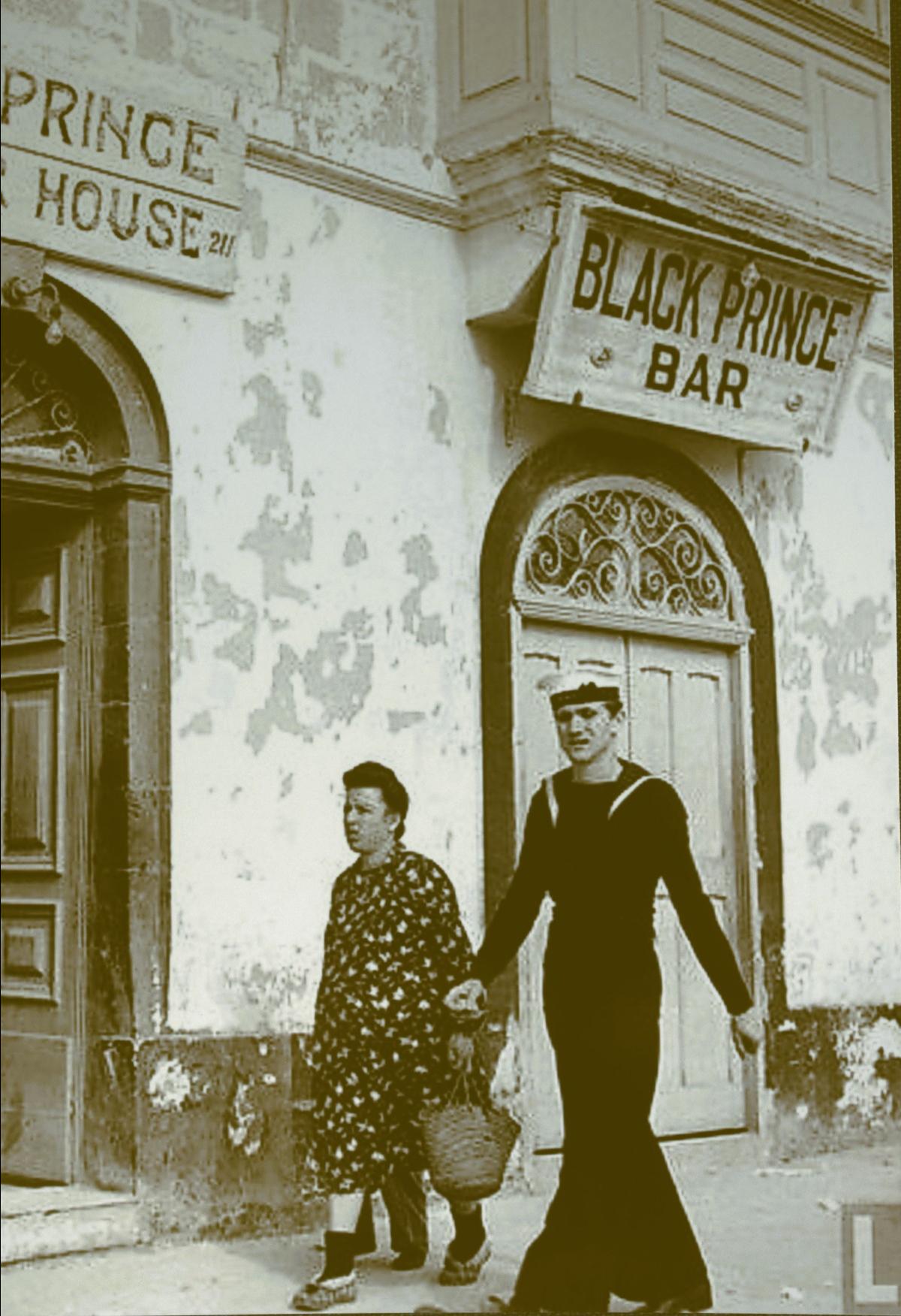The Black Prince bar and lodging house.