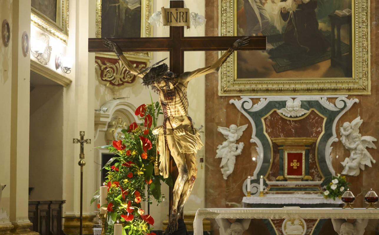 The crucifix is a remarkable work created over 300 years ago by Fra Innocenzo of Petralia in Sicily. Photo: Sebio Aquilina