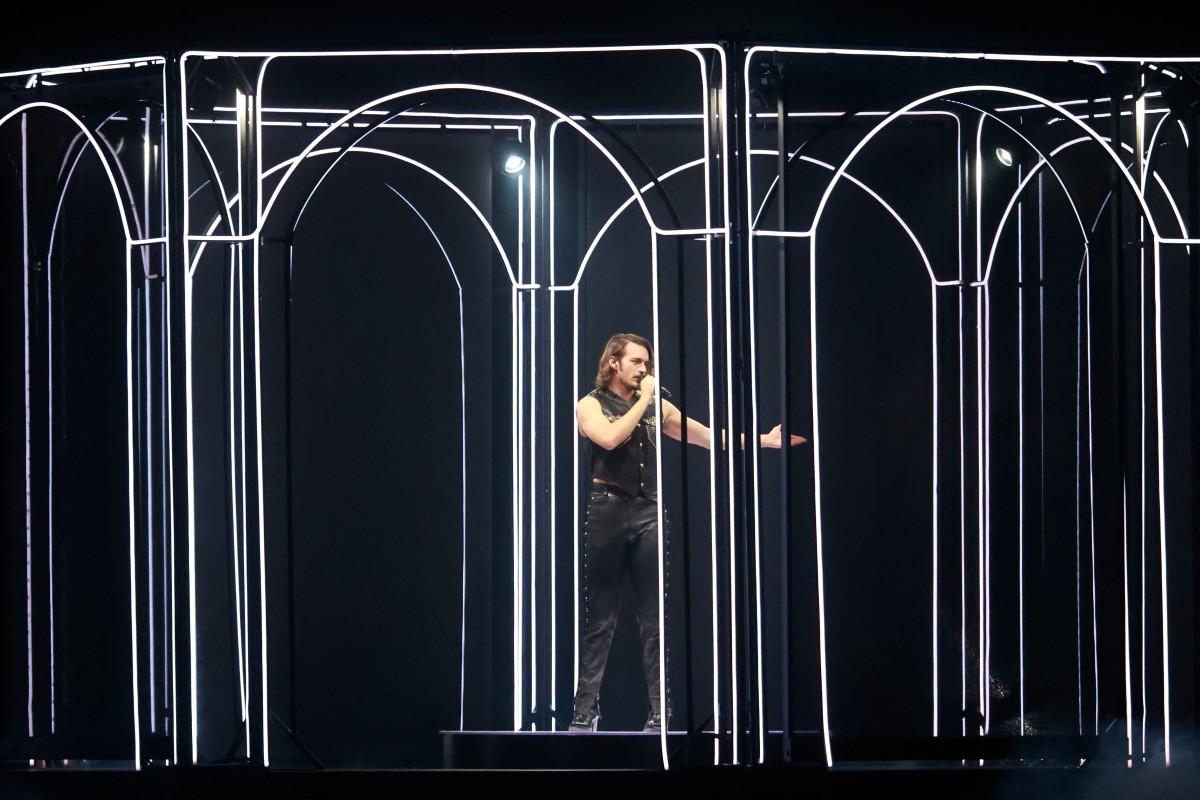 Aidan representing Malta with his song "Bella". Photo: AFP