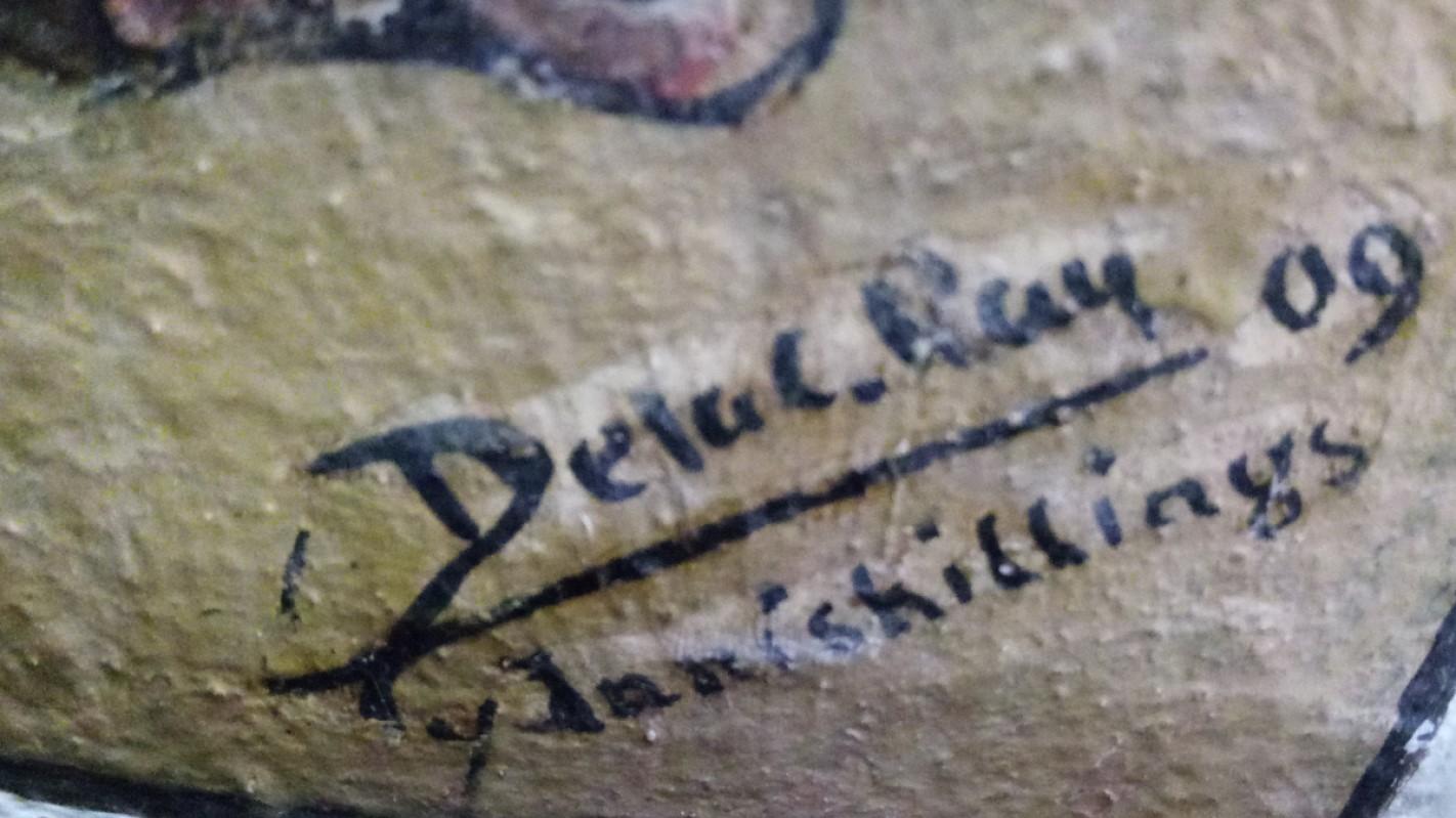 Close-up of Denton de la Cour Ray&rsquo;s signature.